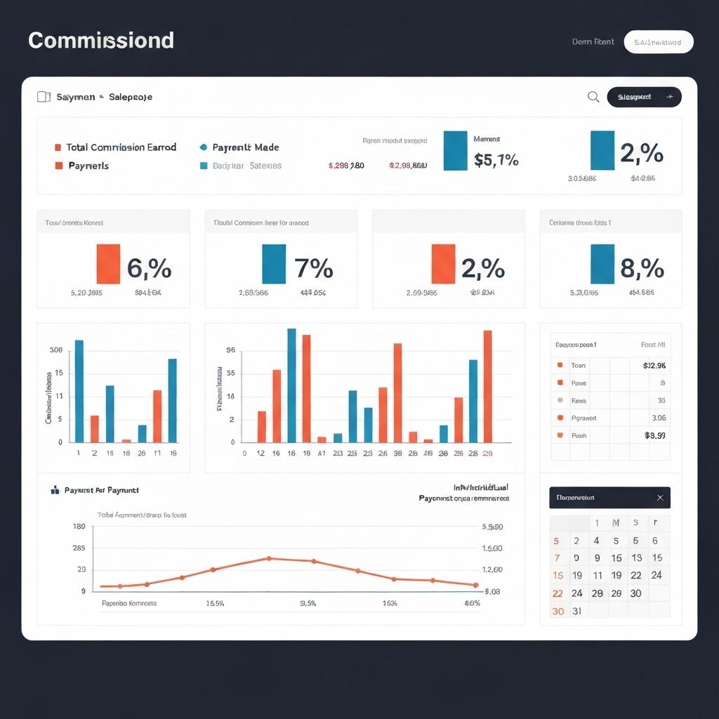 Mockup da funcionalidade Gestão de Comissões
